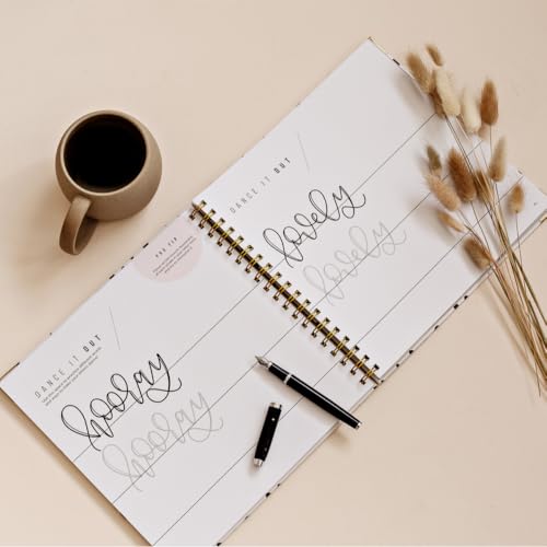 Hand Lettering 101: A Step-by-Step Calligraphy Workbook for Beginners (Gold Spiral-Bound Workbook with Gold Corner Protectors) (Modern Calligraphy) - Image 6