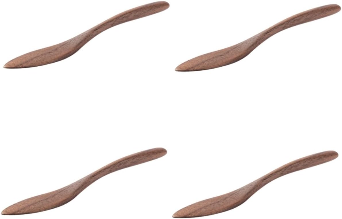 Amosfun 4pcs Butter Spreader Knife Japanese Butter Knife Spreader Ergonomic Handle Cheese Tool