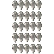 KOKOPROS Kokanee Salmon 4 in Spring Hammered Jet Dodger Blanks 25 PK Silver