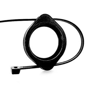 Fietshouder voor Apple AirTag, universele houder incl. twee kabelbinders voor het bevestigen (zwart)