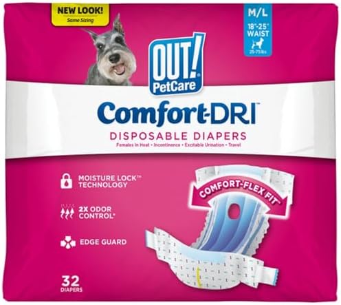 Out! PetCare Disposable Dog Diapers Female, Potty Training, Dog D...