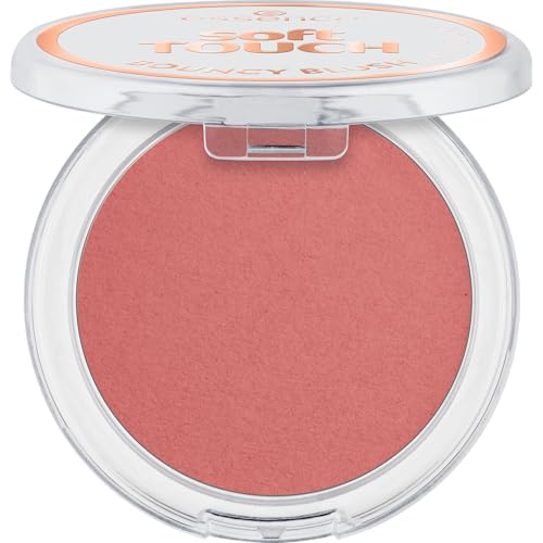 essence soft TOUCH BOUNCY BLUSH 10 antique bloom, colorete cream-to-powder, tono rosa vintage con carácter nude, acabado mate, textura cuidada, 5g