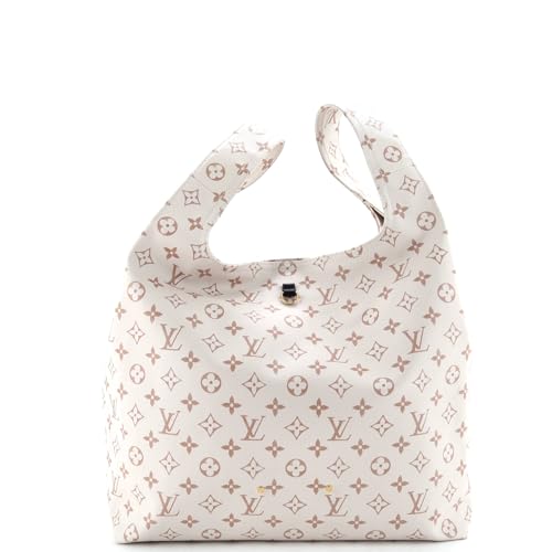 Pre-Loved Atlantis Handbag Monogram Dune Canvas GM, Neutral4