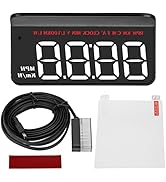 HUD Display for Car OBD2, Car Head Up Display Digital Speedometer, with Overspeed Warning, Speed ...