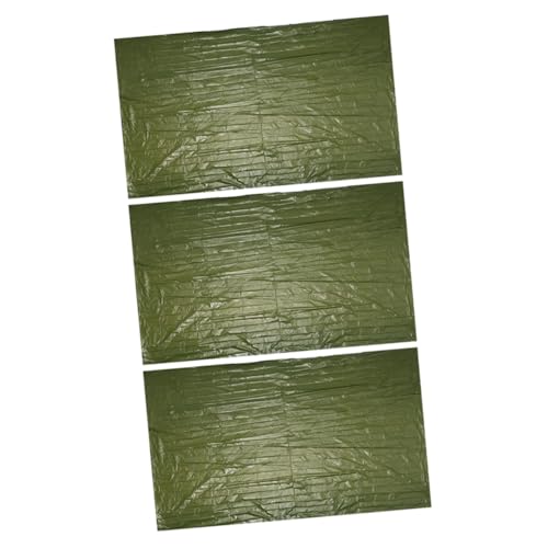 Cabilock 3pcs Emergency Rescuing Blanket Multi Use Thermal Survival Blankets for Outdoor Hiking Camping and Emergency Preparedness Lightweight