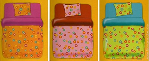 Lanovenanube - Funda nórdica Sunny Cama 90 Color Naranja