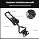 2 Stück Spannverschluss Schwarz, Spannverschlüsse GH-4001 Kistenverschluss Metall Schnappverschluss Verschluss Verstellbar M4 Kniehebelspanner Toggle Latch Clamps für Kisten Schrank