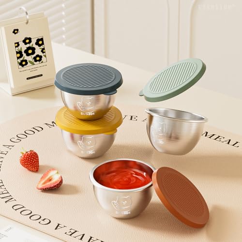 VOZDEPALS Sauce Containers For Lunch Box 2.4 oz x 6 Pack