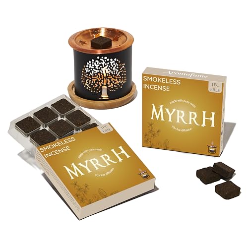 Commiphora Myrrha Incense Bricks & Tree of Life Exotic Burner
