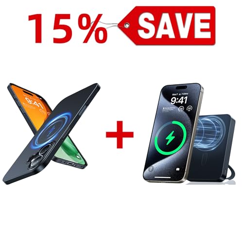 TORRAS Ostand 10,000mAh QI2 Magnetic Battery Pack with Stand & Magnetic Case — Buy Together to Save 15%