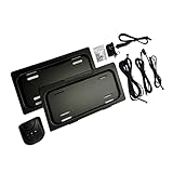 Car License Plate Frames, US Universal Electric Plate, 2-Pack Holder, Weatherproof, Easy to Install