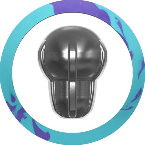 Motiv Professionally Drilled Max Thrill Hybrid Bowling Ball - Sky Blue Solid/Purple Pearl 13lbs (This Item Includes a Free Bowlerstore Rubber Shammy)