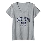 Womens Cape Fear High School Class of 2026 Fayetteville NC V-Neck T-Shirt
