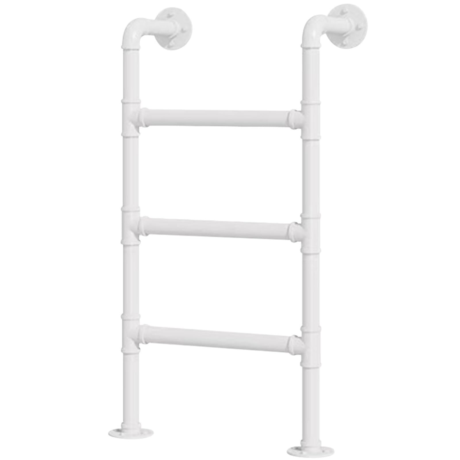 Escalera de hierro forjado para ventana, escalera de emergencia para escalar incendios, 3/4/5 escalones, litera de metal montada en la pared para camas altas, cubiertas, caravanas y apartamentos