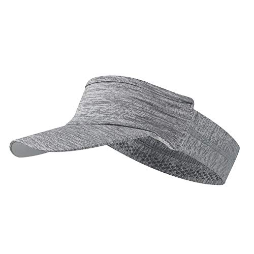 Sun Visor Headband With Uv Sunlight Protection Brim Anti-Slip Running Hiking Yoga Beach Hat (Light Gray) #TOP5