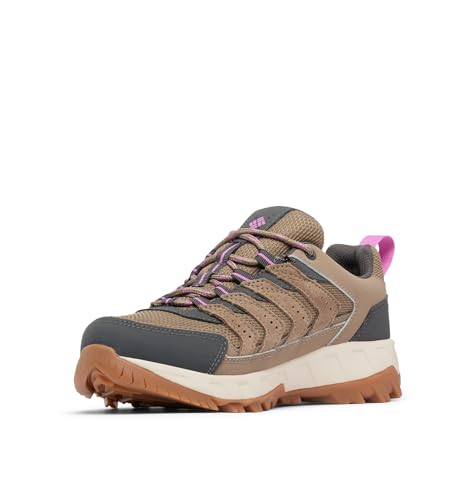 Columbia Columbia Womens Strata Trail Low Waterproof, Wet Sand/Berry Patch, 11