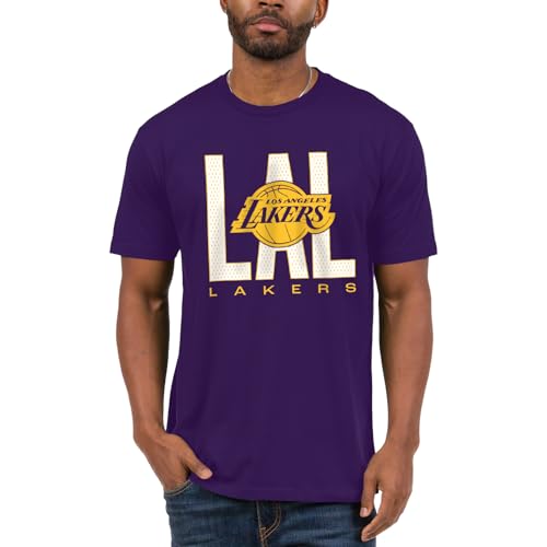 Junk Food NBA - Los Angeles Lakers City Mesh Adult SS T-Shirt Purple