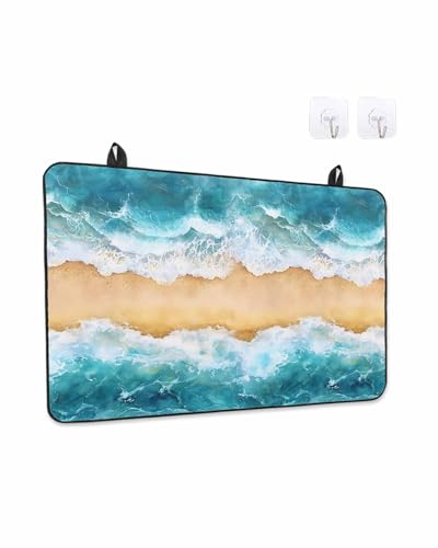 Stove Top Covers for Electric Stove, Summer Beach Glass Stovetop