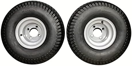 (Set of 2) 20x10.00-8 Tires & Wheels 4 Ply for Lawn & Garden Mower (Compatible with Husqvarna)