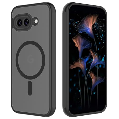 HAII Google Pixel 10a 6.3�C���`�p�P�[�X MagSafe�Ή� �X���� ���^ �n�[�h PC ������ ����� ��� �����h�~ �ϏՌ� �ی�P�[�X Google 10a�p (�u���b�N)