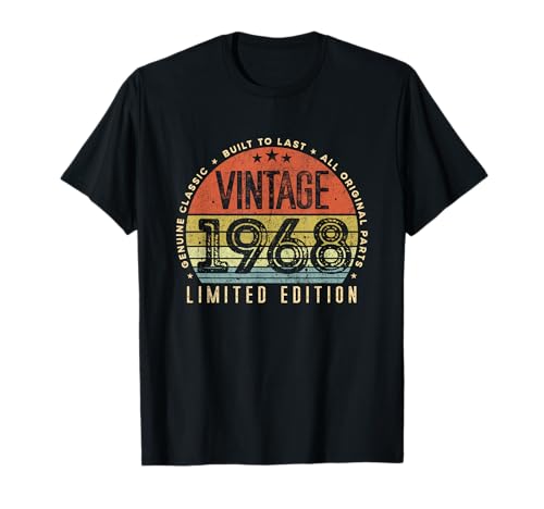Vintage 1968 Limited Edition Retro Made in 1968 Men Women T-Shirt