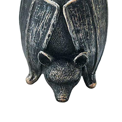 Sculpture chiot bronze extérieur : statuette décorative petit format - 4