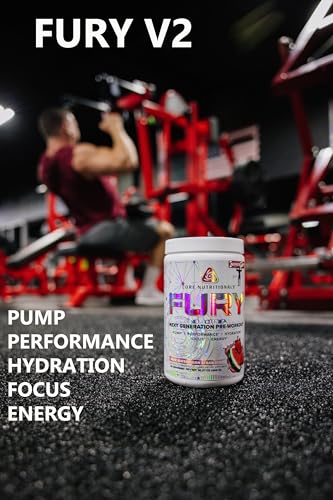 Image of Core Nutritionals Fury V2: Pre-Workout Powder to Maximize Performance in The Gym W /Zum-XR Caffeine, L-CItruline, and Alpha GPC (40 Scoops) (Tropic Thunder)