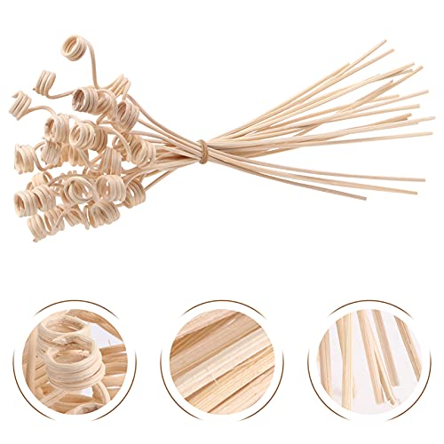 Lurrose 20 stks Diffuser Sticks Geur Diffuser Staven Aroma Olie Diffuser Accessoires Natuurlijke Rotan Hout Vervanging… - Image 4
