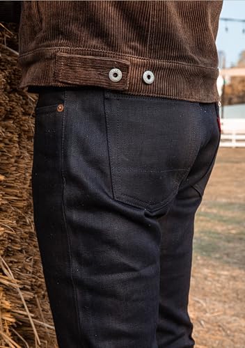 Red Tornado Vintage 14.5oz Men's Jeans Slim Tapered Leg Raw Selvedge Denim Pants Slim Fit Taper Jean4