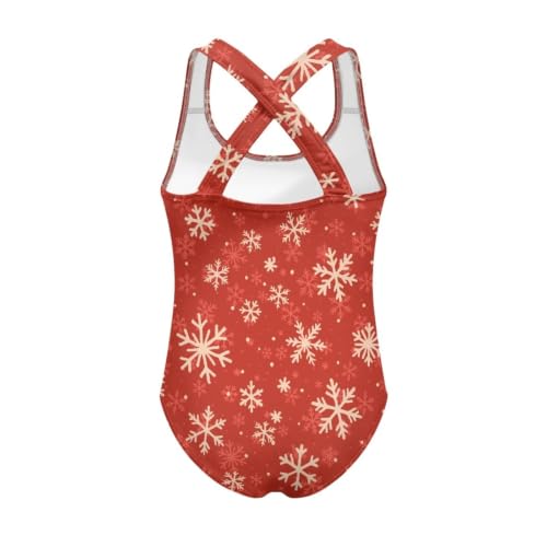 Image of Girls One Piece Swimsuits Quick Dry Beach Bathing Suit Crossback Swimwear 5-14 Years