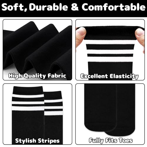 Image of Olreco 1 Pack Toddler Kids Youth Soccer Socks Girls Boys Baseball Socks Youth Knee High Softball Football Accessories Cotton