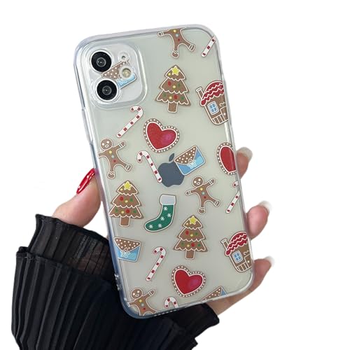 Coque de Noël iPhone 11 ZTOFERA en silicone transparent avec motif bonhomme de neige