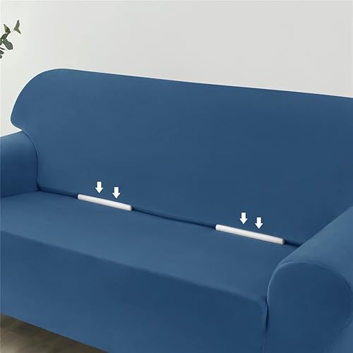 Vista 81 de Funda elástica para sofá de 3 cojines, 1 funda de terciopelo para sofá, fundas protectoras de muebles con parte inferior elástica, lavable a máquina