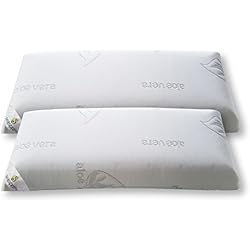 Comprar Almohadas Online Seasons Pack 2 Almohadas viscoelasticas 70 cms, Antiácaros y Antibacterias, Tejido Aloe Vera Hilo de Plata.Doble Funda, Tratamiento Ozono, 2 Unidad (Paquete de 1)