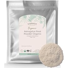 مسحوق جذر القتاد العضوي من Starwest Botanicals - عشب مجفف للشاي، كوشير معتمد، خالٍ من الكائنات المعدلة وراثيًا - كيس سائب 1 رطل