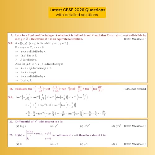 Image of Xam idea Mathematics Class 12 | CBSE 2026-27 | NEP 2020 & NCF-SE 2023 Aligned | Mind Map | CBSE 2026 Questions | Competency-Based Questions | 2026 CBSE Exam Papers & Sample Paper