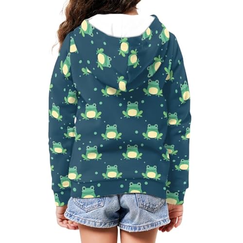 Image of Zipper Hoodie for Kids Full Zip Up Sweatshirt Active Coat Hooded Pullover with Pockets Size 6-16 Boys Girls