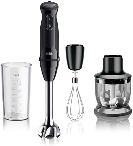 Braun MQ50202M MultiQuick 5 Vario Hand Blender, Black