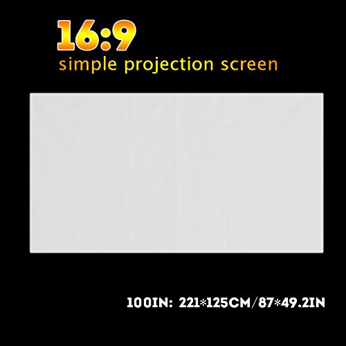 Pantalla de proyección portátil de 100 pulgadas 16:9 miniatura 2