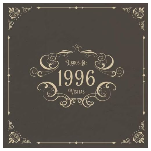 1996 Libros de Visitas: Libros de visitas para fiestas de cumpleaños de estilo vintage para que la familia y los amigos inserten saludos y mensajes | 100 páginas