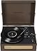 Crosley CR8017B-CO Voyager Vintage Portable Vinyl Record Player Turntable with Bluetooth in/Out and Built-in Speakers, Cocoa