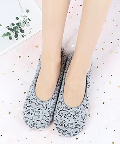Image of Panda Bros Women's Ballerina House Slippers,Anti-Skid Comfy Warm Ballet Style Slippers