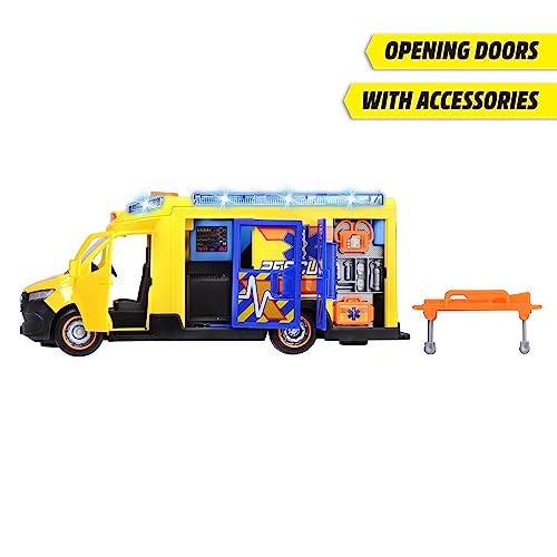 Dickie Toys - FIRE & RESCUE AMBULANCE SPRINTER, Yellow, 38 cm (L) x 12 cm (W) x 17 cm (H) - Image 3