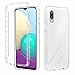 TYWZ Étui Transparente Housse pour Samsung Galaxy A02,Gradient TPU et Dur PC Coussin d'air Anti-Rayures Antichoc Protection Coque-Clair