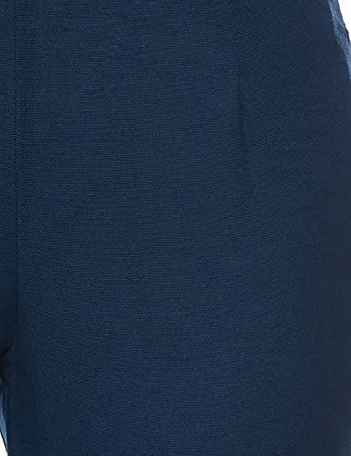Image of BIBA Cotton Blend Solid Regular Casual Pants