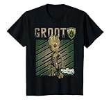 Kinder Marvel Guardians Vol. 2 Baby Groot Shield Kids T-Shirt T-Shirt