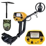Voilamart Metal Detector Waterproof, Bounty Hunter Gold Digger Metal Detector with High Accuracy Adjustable Pointer Display, for Detecting Coin, Beach Treasures