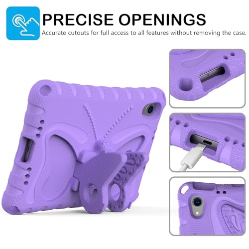Coque iPad Mini 6 et 7 violette idée cadeau utile pour enfant