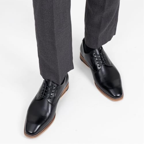 Image of Jousen Mens Dress Shoes Leather Oxford Classic Shoes Formal Business Dress Shoes for Men