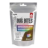Fluval Bug Bites Fischfutter, mit Insektenlarven, farbverstärkendes Futter, langsam sinkendes Granulat, 1,4-2mm, 125g